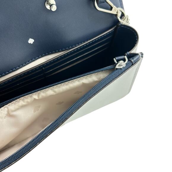 Kate Spade Cameron Crossbody Conversion Mini Bag Willow Green White Silver Chain - Picture 6 of 12